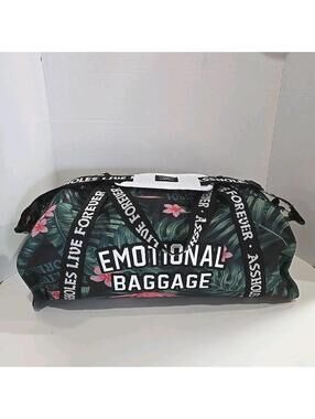 Emotional Baggage A$$holes Live Forever Duffle Gym Bag Handles & Shoulder Strap